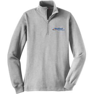 Sport-Tek® Women's 1/4-Zip Sweatshirt - LST253 (Blue Logo)