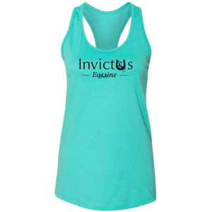 Women's Razor Back Tank Top - Black Logo