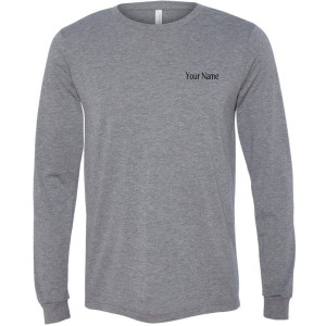 Customizable Long Sleeve Shirt Black Imprint