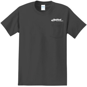 Port & Company® Essential Pocket Tee - PC61P (White Logo)