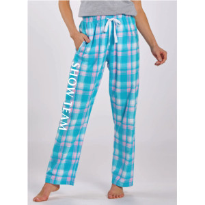 Teal Sophia Show Team Women's Plaid Pants