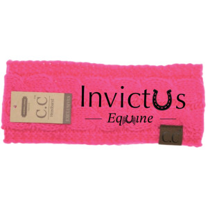 Neon Pink Embroidered C.C. Head Wrap