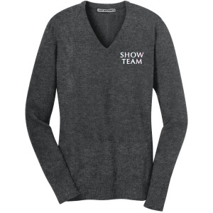Embroidered Show Team V-Neck Sweater