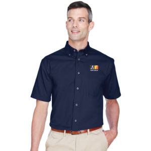 Pizzo Group Navy Button Down