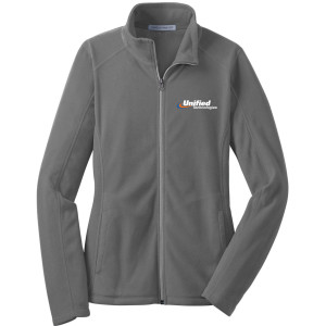 Port Authority® Women's Microfleece Jacket - L223 (White Logo)