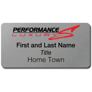 Performance Luxury – Name Tag