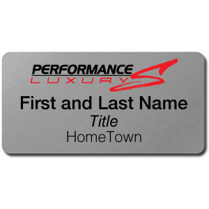 Performance Luxury – Name Tag