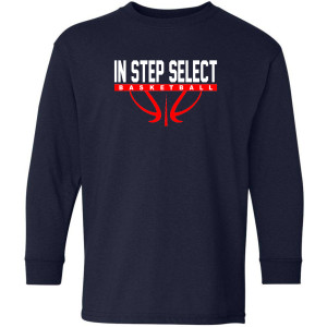 IN STEP Full logo YOUTH LS Tee