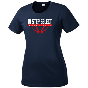 IN STEP Full logo LADIES 100% POLY Tee