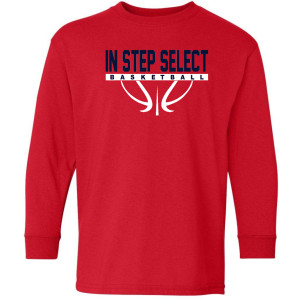 IN STEP Full logo YOUTH LS Tee