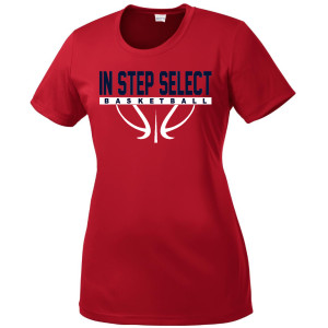 IN STEP Full logo LADIES 100% POLY Tee
