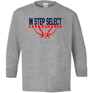 IN STEP Full logo YOUTH LS Tee