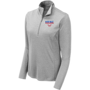 IN STEP EMB LADIES Perf 1/4 zip