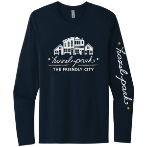 Hazel Park Long Sleeve shirt with Sleeve Print