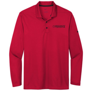 South Dayton Toyota – NKDC2104 Nike Dri-FIT Micro Pique 2.0 Long Sleeve Polo (All Black Logo)