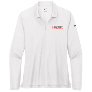 South Dayton Toyota – NKDC2105 Nike Ladies Dri-FIT Micro Pique 2.0 Long Sleeve Polo (Black Logo)