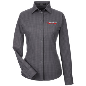 South Dayton Toyota - Devon & Jones Women's CrownLux Performance® Tonal Mini Check Woven Dress Shirt - DG535W
