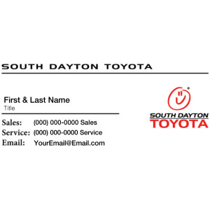 South Dayton Toyota – Business Cards