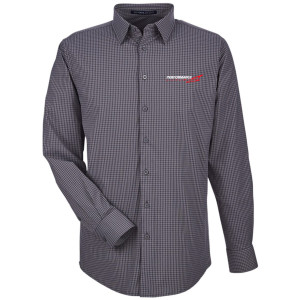 Performance Luxury - Devon & Jones Men's CrownLux Performance® Tonal Mini Check Woven Dress Shirt - DG535