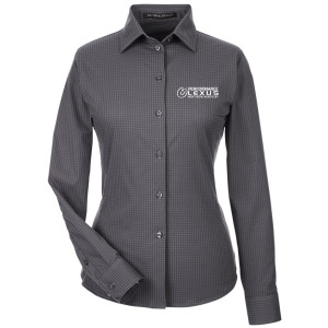 Performance Lexus Northern Kentucky - Devon & Jones Women's CrownLux Performance® Tonal Mini Check Woven Dress Shirt - DG535W
