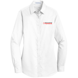 South Dayton Toyota - Port Authority® Women's SuperPro™ Twill Shirt L663 (Black Logo)