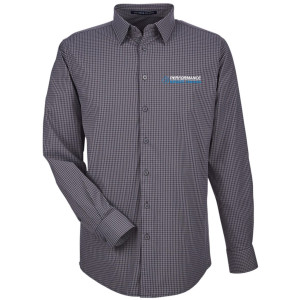 Performance Kings Honda - Devon & Jones Men's CrownLux Performance® Tonal Mini Check Woven Dress Shirt - DG535