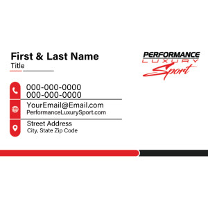 Performance Luxury – Business Cards