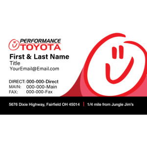 Performance Toyota – Business Cards