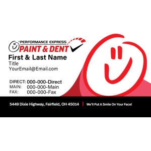 Performance Paint & Dent – Business Cards