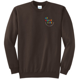 Port & Company® Core Fleece Crewneck Sweatshirt – PC78 (White Logo Left Chest)