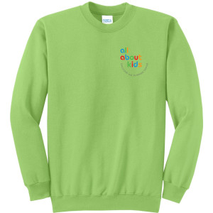 Port & Company® Core Fleece Crewneck Sweatshirt – PC78 (Grey Left Chest Logo)