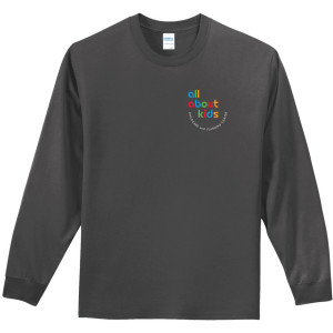 Port & Company® Long Sleeve Essential Tee – PC61LS (White Logo Left Chest)