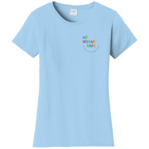 Port & Company® Ladies Fan Favorite™ Tee – LPC450 (Grey Left Chest Logo)