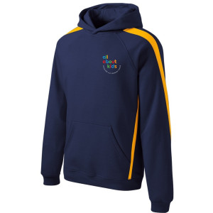 Sport-Tek® Sleeve Stripe Pullover Hooded Sweatshirt – ST265 (White Logo Left Chest)