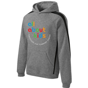 Sport-Tek® Sleeve Stripe Pullover Hooded Sweatshirt – ST265 (White Full Front Logo)