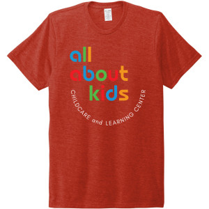 Allmade® Unisex Tri-Blend Tee – AL2004 (White Full Front Logo)