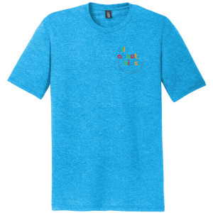District ® Perfect Tri ® DTG Tee – DM130DTG (Grey Left Chest Logo)