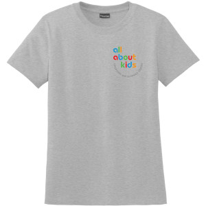 Hanes® – Ladies Perfect-T Cotton T-Shirt - SL04 (Grey Left Chest Logo)