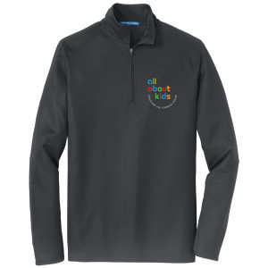 Port Authority® Pinpoint Mesh 1/2-Zip – K806 (White Logo Left Chest)