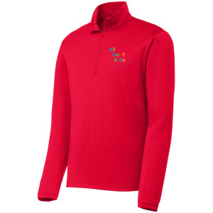 Sport-Tek® PosiCharge® Competitor™ 1/4-Zip Pullover – ST357 (Grey Left Chest Logo)