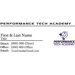 Performance Tech Academy – Business Cards