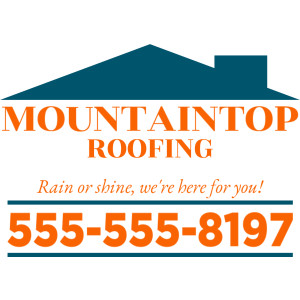 Yard Sign – Businesses – Tags: roofing, roof, roofers, build, builders, building, construction, trades, trade, tradesman, roof