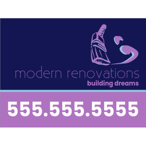 Yard Sign – Businesses – Tags: paint, painting, build, construction, renovate, renovations, remodel, remodeling, modern, minimalist, occupations, trades