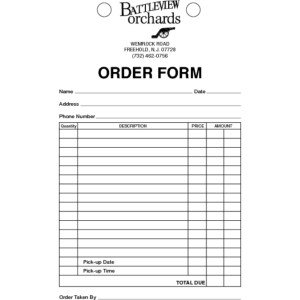 Battleview Orchards Order Form