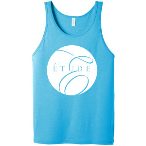 Bella+Canvas Unisex Jersey Tank - Aqua Tri-Blend - Circle