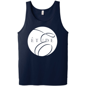 Bella+Canvas Unisex Jersey Tank - Navy - Circle