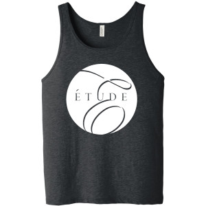 Bella+Canvas Unisex Jersey Tank - Dk Grey Heather - Circle