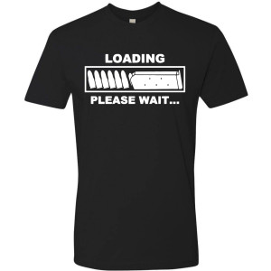 Loading Please Wait White