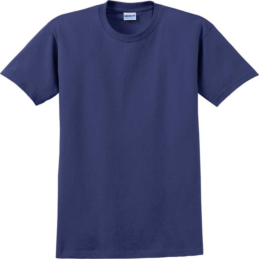 Gildan G2000 T-shirt Ultra Cotton Uomo - Maglietta Pesante, Vestibilità Classica, Heather Navy (Confezione Da 1), Taglia M