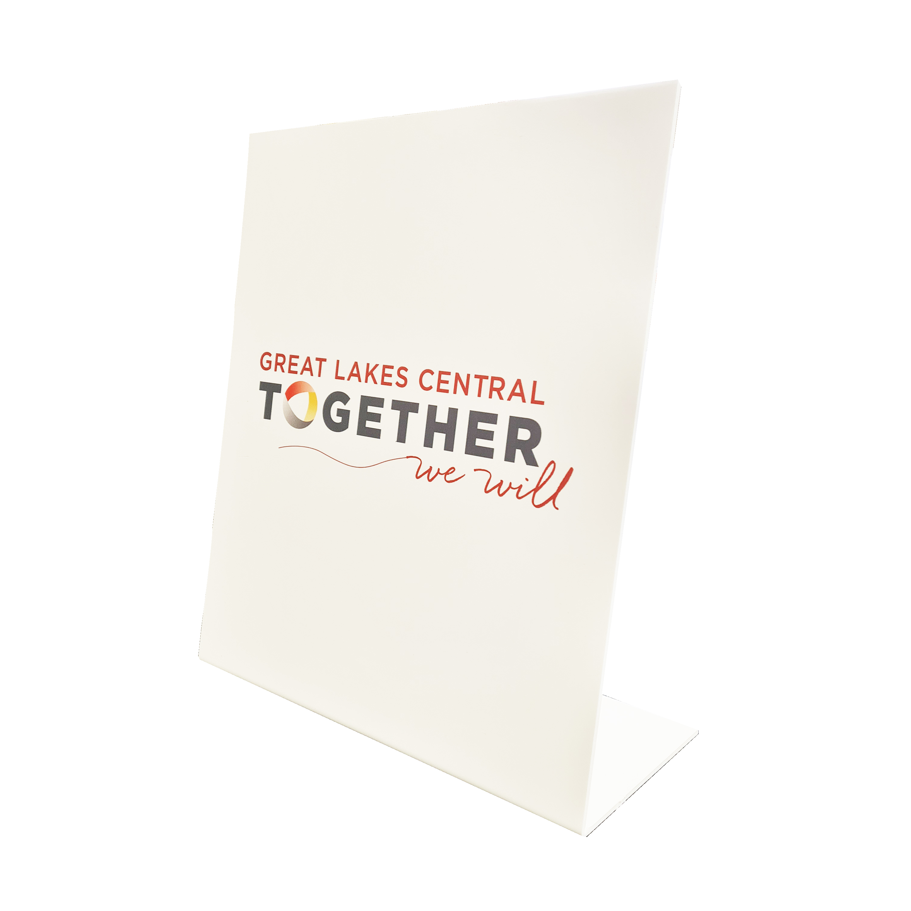 Standing Tabletop Bent Plastic Sign Express Signs